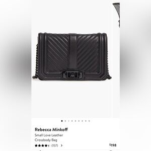 Rebecca Minkoff Chevron Quilted Small Love Crossbody